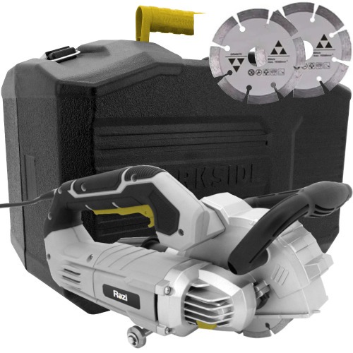 Cortadora de parede 1.500 watts 125 mm com 2 discos diamantados - RZ-C1500  220V
