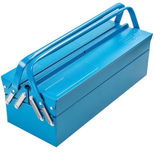 Caixa para ferramentas sanfonada com 3 gavetas e al�as fixas