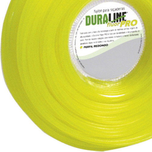 Fio de nylon redondo 2 mm x 126 metros para aparadores e roadeiras - Flor PRO