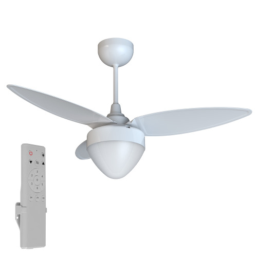 Ventilador de teto 3 pás Inverter com controle remoto branco - Aires  110V/220V Ventilador de teto 3 pás Inverter com controle remoto branco - Aires  110V/220V