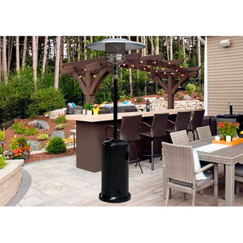 Aquecedor de ambiente externo a g�s Torre a�o preto - NI48TP