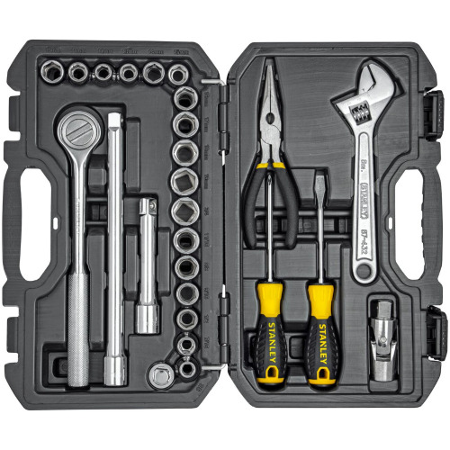 Jogo de soquete sextavado 10 a 19mm e 3/8