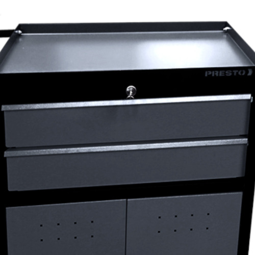 Carrinho para ferramentas com 2 gavetas e 2 portas - Dark