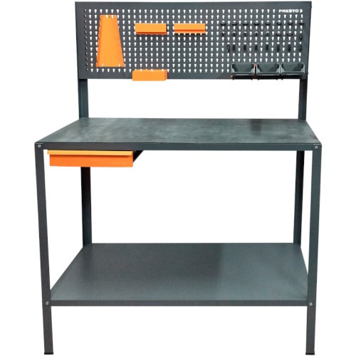 Bancada com gaveta + painel integrado e acessórios - 91513 Bancada com gaveta + painel integrado e acessórios - 91513