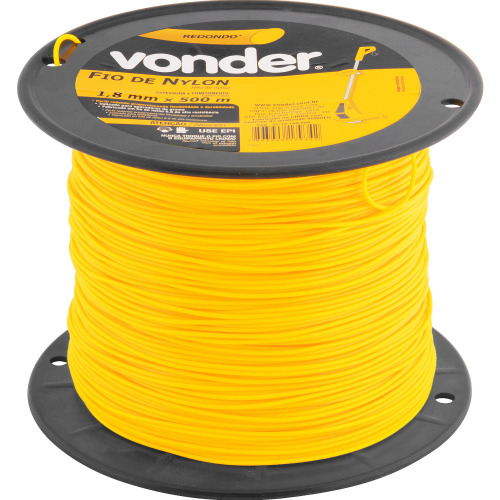 Fio de nylon espessura de 1,8 mm com 500 metros para aparador de grama