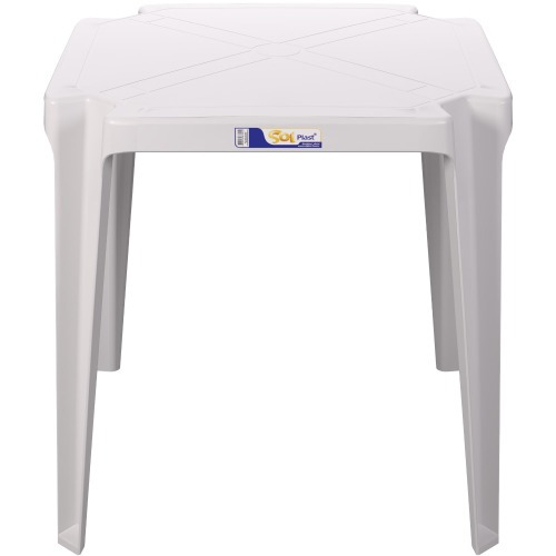 Mesa pl�stica quadrada 70 x 70 cm - Coruripe