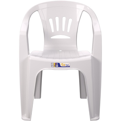 Kit 4 cadeiras plsticas com braos - Tabuba