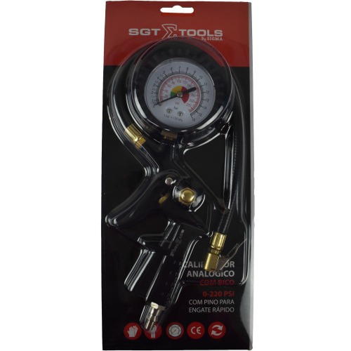 Calibrador de pneu com manmetro