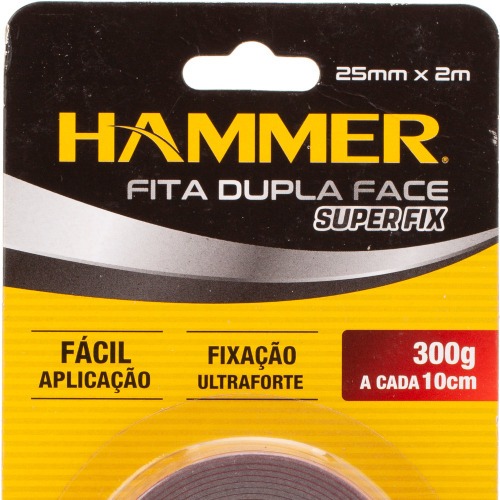 Fita dupla face multiuso automotiva 25mm x 2m - FEL-252 Fita dupla face multiuso automotiva 25mm x 2m - FEL-252