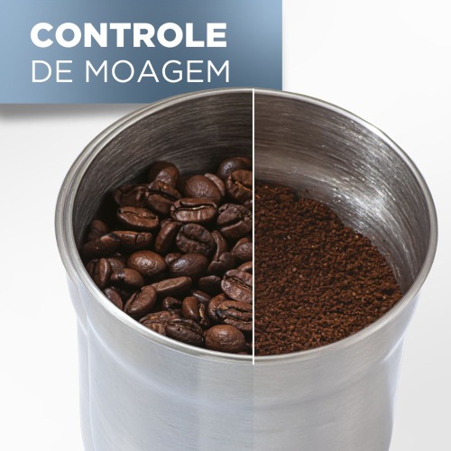 Moedor de caf e gros eltrico 220W em ao inox Gourmand Gris - MG200  110V