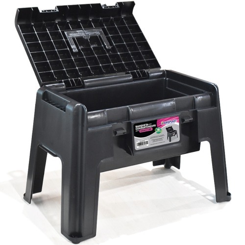 Banqueta pl�stica com compartimento para manicure