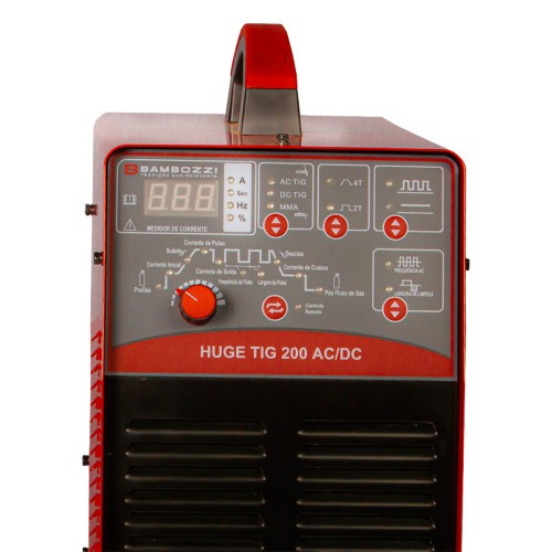 Inversora de solda 200A para alumínio AC/DC - HUGE TIG 200 220V Inversora de solda 200A para alumínio AC/DC - HUGE TIG 200 220V