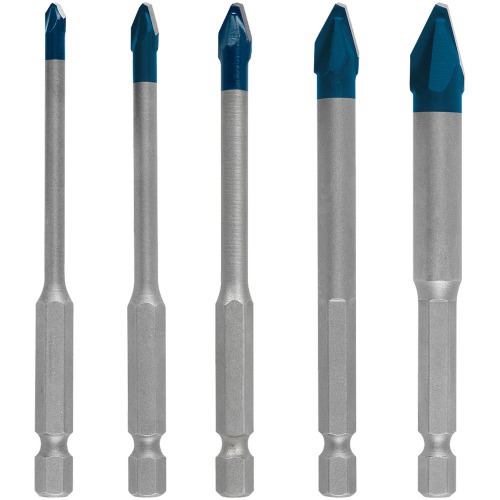 Jogo de broca para porcelanato 4 a 11 mm Hardceramic com 5 peas - HEX-9