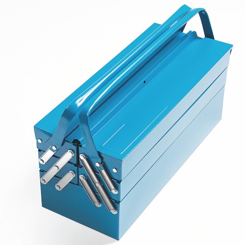 Caixa sanfonada para ferramentas com 5 gavetas Caixa sanfonada para ferramentas com 5 gavetas