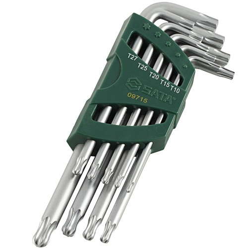 Jogo de chave hexalobular longa T10 a T50 9 pe�as - ST09715