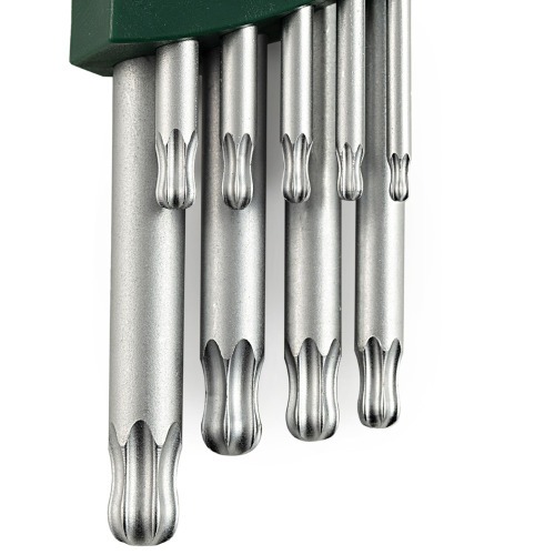 Jogo de chave hexalobular longa T10 a T50 9 pe�as - ST09715