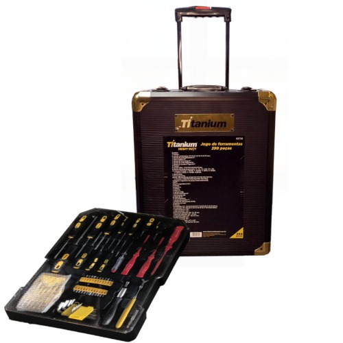 Jogo de ferramentas 399 pe�as com maleta profissional Heavy Duty