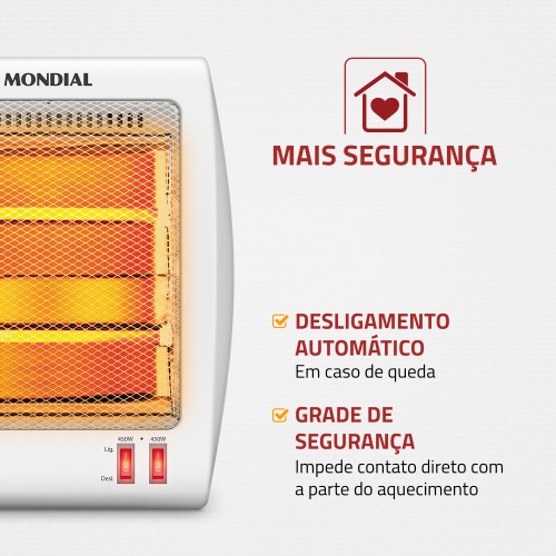 Aquecedor elétrico 900 watts a quartzo - Confort Air II 220V Aquecedor elétrico 900 watts a quartzo - Confort Air II 220V