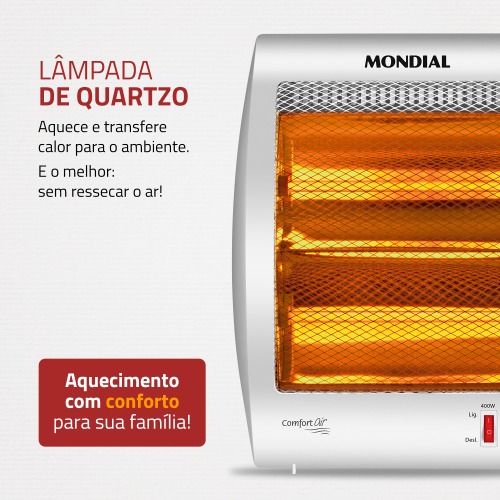 Aquecedor de ambientes 800 watts halgeno Comfort Air II - A-09  220V