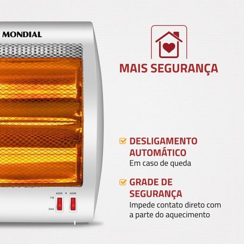 Aquecedor de ambientes 800 watts halgeno Comfort Air II - A-09  220V