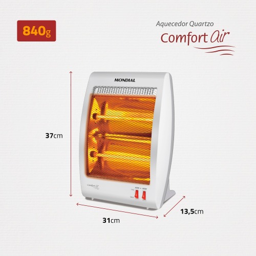 Aquecedor de ambientes 800 watts halgeno Comfort Air II - A-09  220V