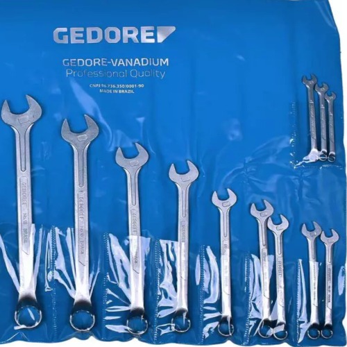 Jogo de chave combinada 1/4 a 1.1/4