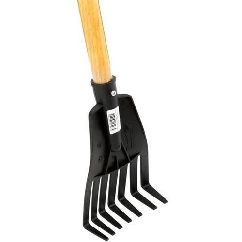 Mini vassoura tipo ancinho em pl�stico com cabo - FJ-1031