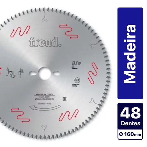 Disco de serra para madeira 160 x 20 mm com 48 dentes - LU3A 0001