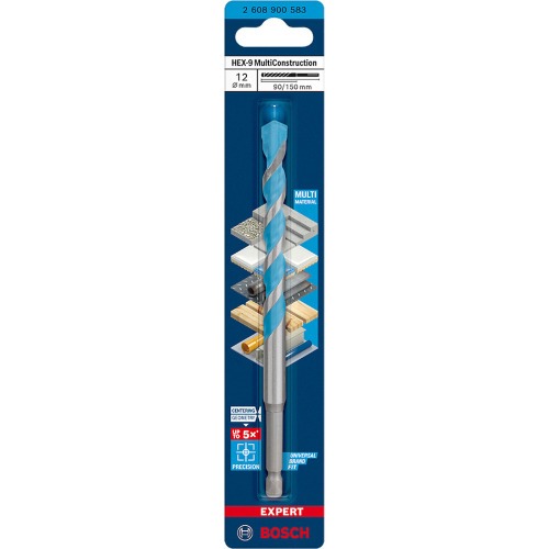 Broca multi material 12 x 90 x 150 mm HEX-9 Multi Construction Broca multi material 12 x 90 x 150 mm HEX-9 Multi Construction