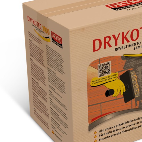 Impermeabilizante argamassa semi-flexível 18kg - DRYKOTEC 1100 Impermeabilizante argamassa semi-flexível 18kg - DRYKOTEC 1100