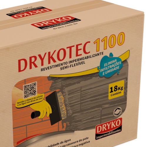 Impermeabilizante argamassa semi-flexível 18kg - DRYKOTEC 1100 Impermeabilizante argamassa semi-flexível 18kg - DRYKOTEC 1100