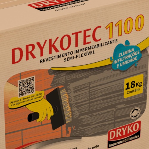 Impermeabilizante argamassa semi-flexível 18kg - DRYKOTEC 1100 Impermeabilizante argamassa semi-flexível 18kg - DRYKOTEC 1100
