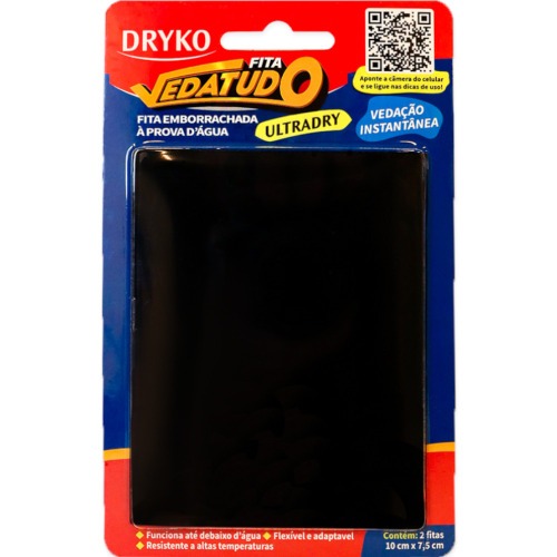 Fita adesiva emborrachada � prova d'�gua vedatudo - ULTRADRY