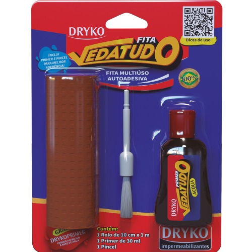 Fita adesiva impermeabilizante 10 cm x 1 m vedatudo - DRYKOFITA Fita adesiva impermeabilizante 10 cm x 1 m vedatudo - DRYKOFITA