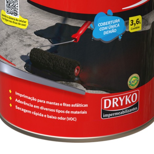 Impermeabilizante asfáltico 3,6L - DRYKOPRIMER ECO Impermeabilizante asfáltico 3,6L - DRYKOPRIMER ECO