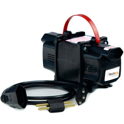Transformador de voltagem 1500 VA tomada tripolar 10A bivolt - Tecno  110V/220V