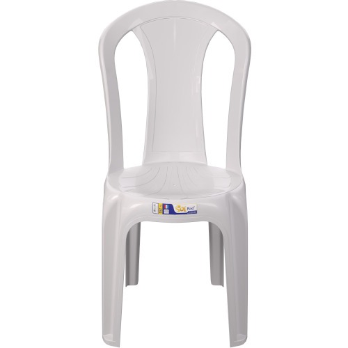 Conjunto de mesa Coruripe com 4 cadeiras pl�sticas sem bra�o