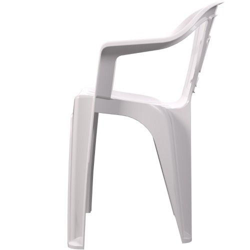 Conjunto de mesa Coruripe com 4 cadeiras pl�sticas com bra�o - Solplast