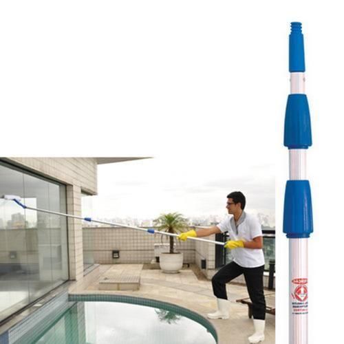 Extens�o telesc�pica de alum�nio com altura 2,5 a 7,5 m para limpeza de vidros - EX750