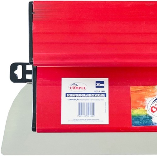 Desempenadeira em aço inox 25 cm - Berox Versátil Desempenadeira em aço inox 25 cm - Berox Versátil