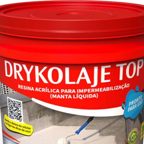 Manta l�quida impermeabilizante para lajes 4kg - DRYKOLAJE TOP