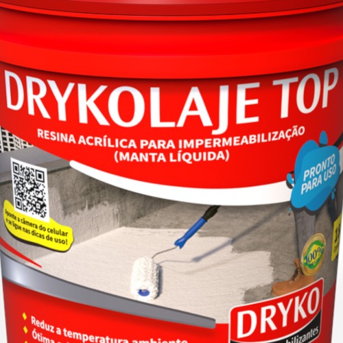 Manta l�quida impermeabilizante para lajes 4kg - DRYKOLAJE TOP
