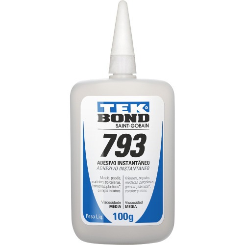 Adesivo instantâneo industrial 100g - 793 Adesivo instantâneo industrial 100g - 793