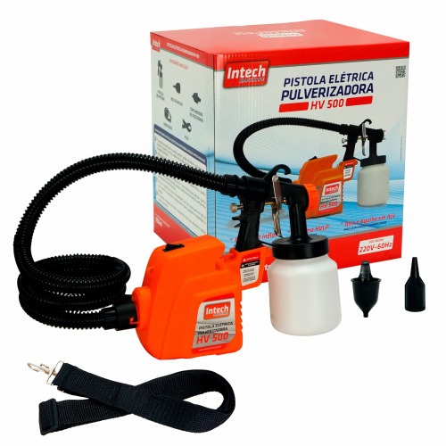Pistola de pintura pulverizadora elétrica 450 watts - HV500 110V Pistola de pintura pulverizadora elétrica 450 watts - HV500 110V
