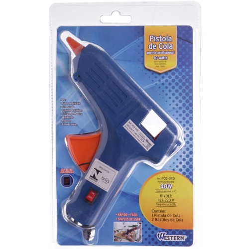 Pistola de cola quente 11 mm 40 watts - PCQ-040  110V/220V