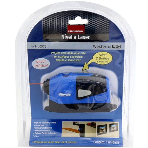 N�vel a laser com alcance de 9 metros - HL-205