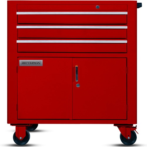 Carrinho para ferramentas com 3 gavetas e 2 portas  - RLL-316