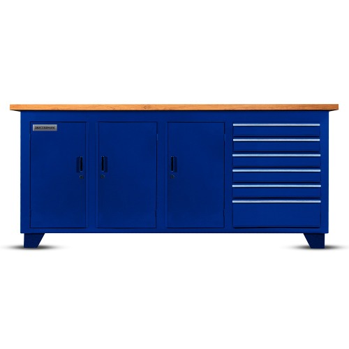 Bancada fechada com 6 gavetas e 3 portas RLL-214