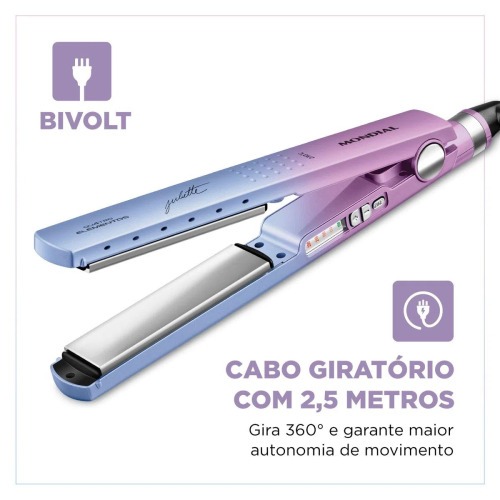 Prancha Chapinha Alisadora Duo Colors 4 elementos By Juliette - P-JU-03  110V/220V Prancha Chapinha Alisadora Duo Colors 4 elementos By Juliette - P-JU-03  110V/220V