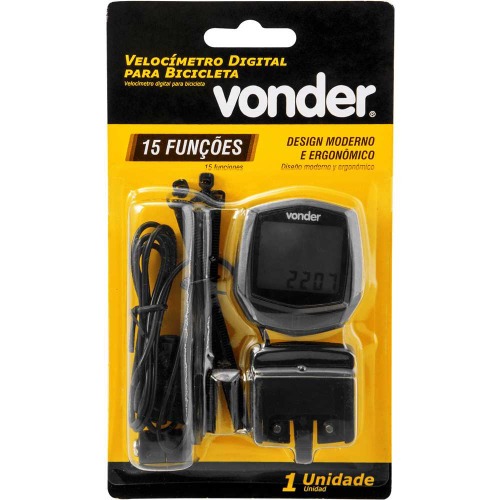 Veloc�metro digital para bicicleta multifun��es